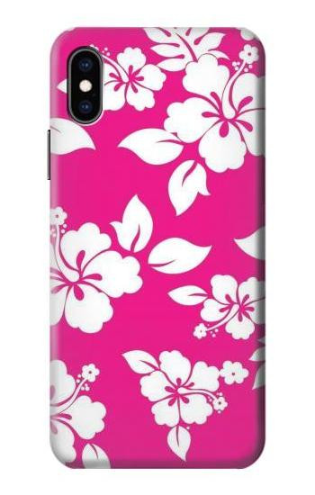 S2246 Hawaiian Hibiscus Pink Pattern Case For iPhone X, iPhone XS