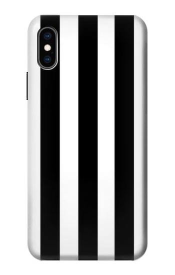 S2297 Black and White Vertical Stripes Case For iPhone X, iPhone XS