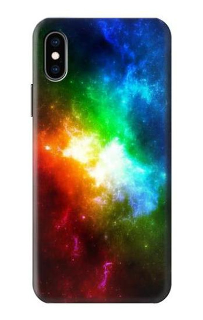 S2312 Colorful Rainbow Space Galaxy Case For iPhone X, iPhone XS
