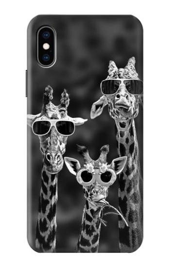 S2327 Giraffes With Sunglasses Case For iPhone X, iPhone XS