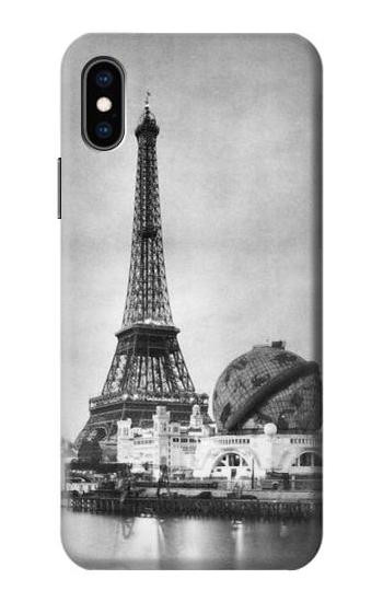 S2350 Old Paris Eiffel Tower Case For iPhone X, iPhone XS