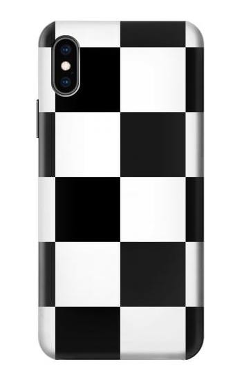 S2492 Black and White Check Case For iPhone X, iPhone XS