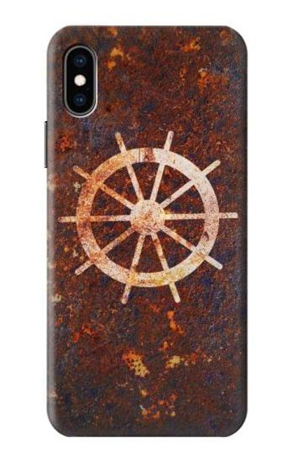 S2766 Ship Wheel Rusty Texture Case For iPhone X, iPhone XS