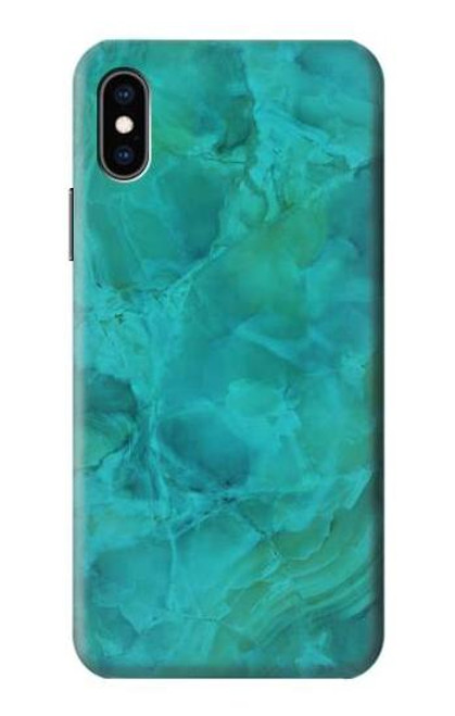 S3147 Aqua Marble Stone Case For iPhone X, iPhone XS