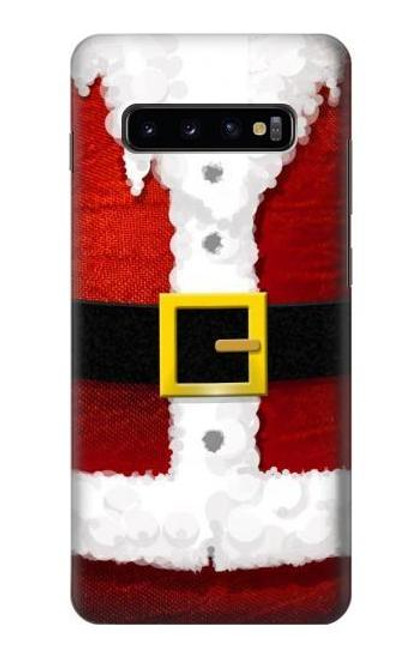 S2846 Christmas Santa Red Suit Case For Samsung Galaxy S10 Plus