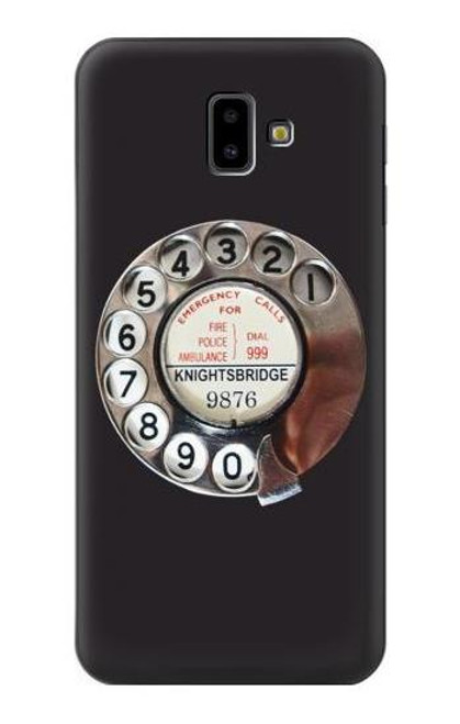 S0059 Retro Rotary Phone Dial On Case For Samsung Galaxy J6+ (2018), J6 Plus (2018)