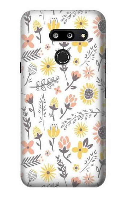S2354 Pastel Flowers Pattern Case For LG G8 ThinQ