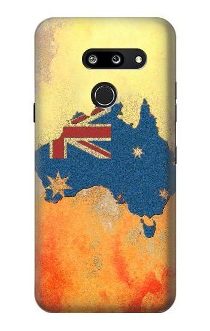 S2494 Australia Flag Map Rock Texture Case For LG G8 ThinQ
