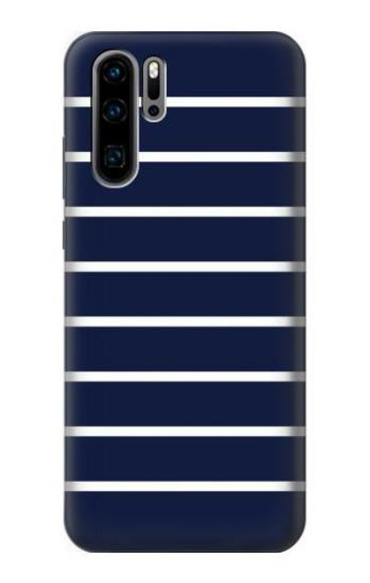 S2767 Navy White Striped Case For Huawei P30 Pro