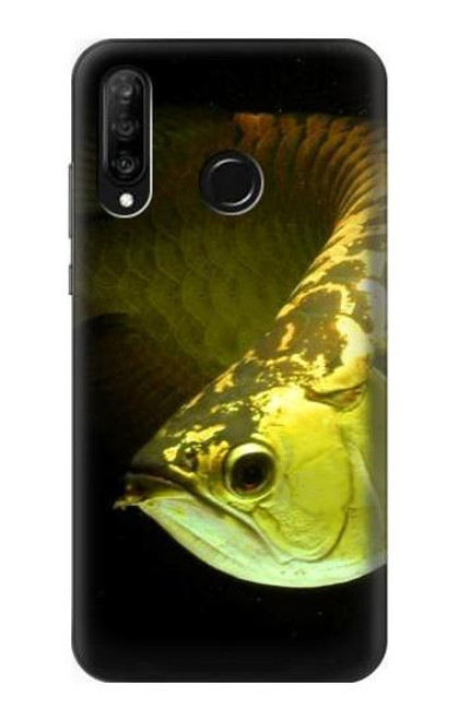 S1021 Gold Arowana Fish Case For Huawei P30 lite