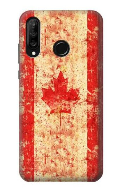 S1603 Canada Flag Old Vintage Case For Huawei P30 lite