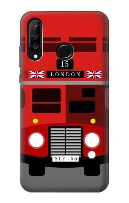 S2058 England British Double Decker Bus Case For Huawei P30 lite