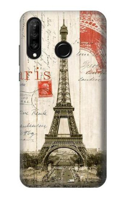 S2108 Eiffel Tower Paris Postcard Case For Huawei P30 lite