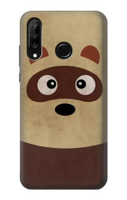 S2825 Cute Cartoon Raccoon Case For Huawei P30 lite