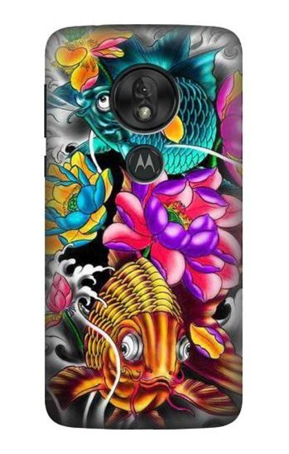 S1630 Fish Japanese Oriental Tattoo Case For Motorola Moto G7 Play