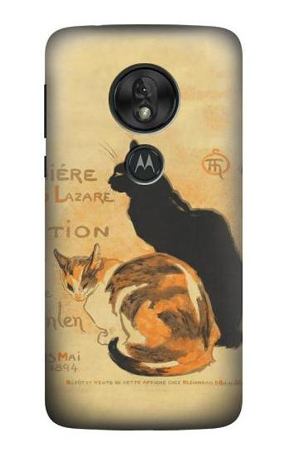 S3229 Vintage Cat Poster Case For Motorola Moto G7 Power