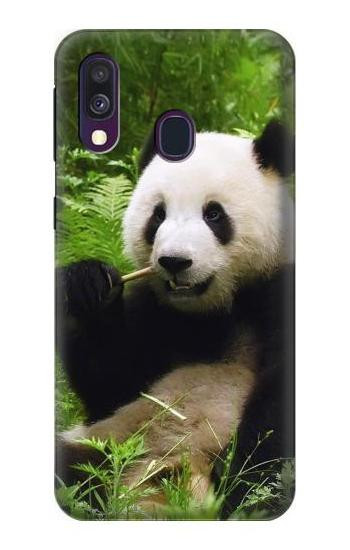 S1073 Panda Enjoy Eating Case For Samsung Galaxy A40
