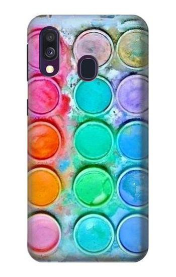 S3235 Watercolor Mixing Case For Samsung Galaxy A40