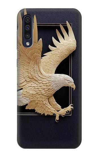 S1383 Paper Sculpture Eagle Case For Samsung Galaxy A50