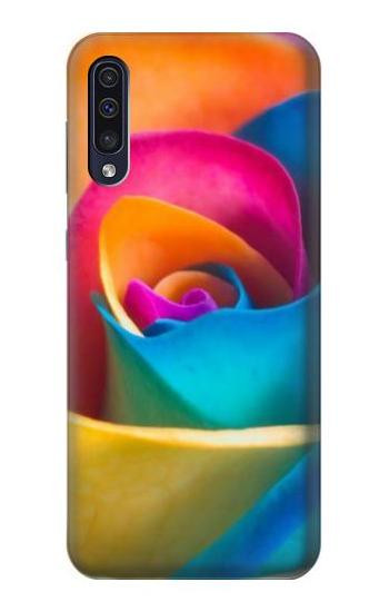 S1671 Rainbow Colorful Rose Case For Samsung Galaxy A50
