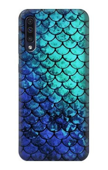 S3047 Green Mermaid Fish Scale Case For Samsung Galaxy A50