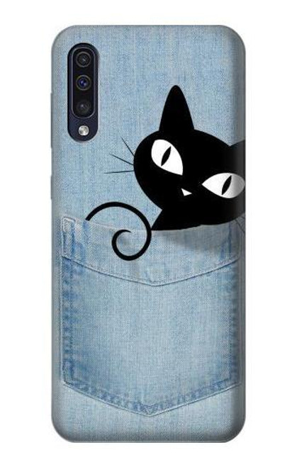 S2641 Pocket Black Cat Case For Samsung Galaxy A70