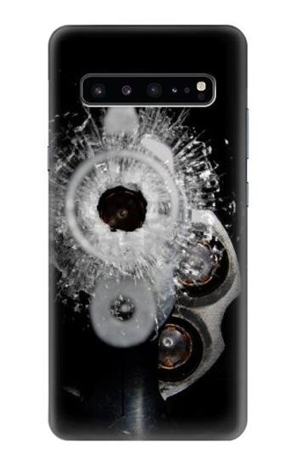 S2387 Gun Bullet Hole Glass Case For Samsung Galaxy S10 5G