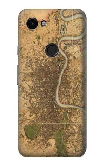 S3230 Vintage Map of London Case For Google Pixel 3a