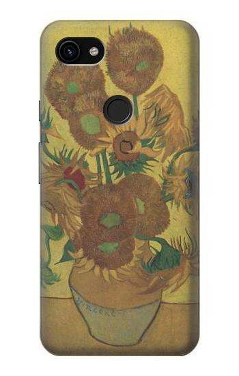 S0214 Van Gogh Vase Fifteen Sunflowers Case For Google Pixel 3a XL