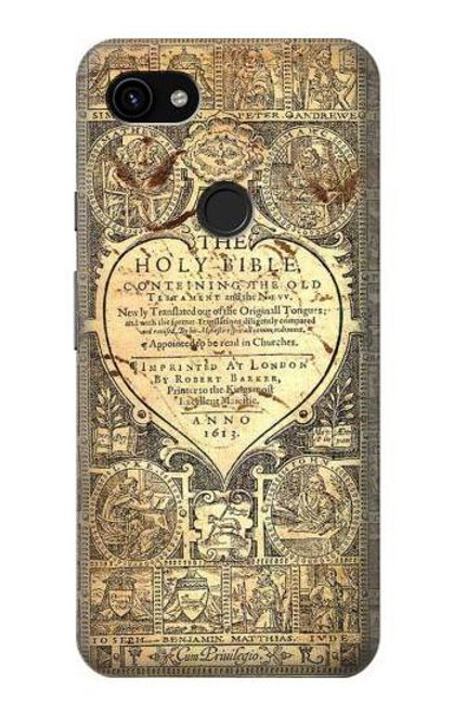 S0330 Bible Page Case For Google Pixel 3a XL