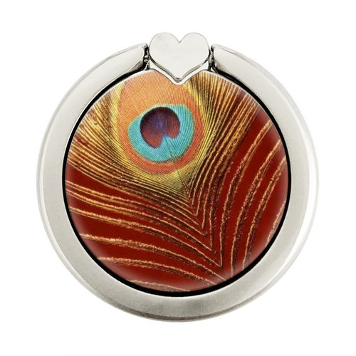 S0512 Peacock Graphic Ring Holder and Pop Up Grip S0512 Peacock Graphic Ring Holder and Pop Up Grip