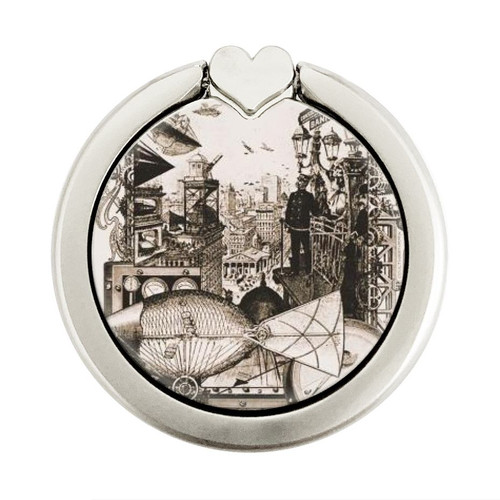 S1681 Steampunk Drawing Graphic Ring Holder and Pop Up Grip S1681 Steampunk Drawing Graphic Ring Holder and Pop Up Grip