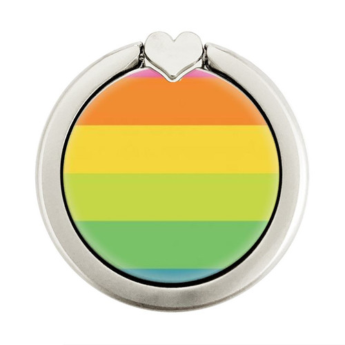 S2363 Rainbow Pattern Graphic Ring Holder and Pop Up Grip