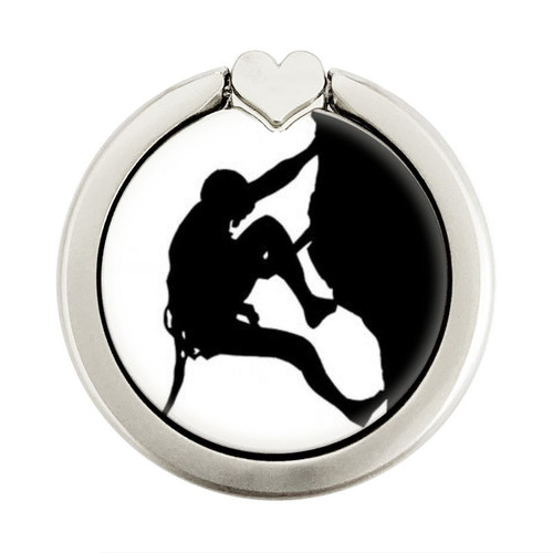 S2407 Mountain Climber Climbing Graphic Ring Holder and Pop Up Grip