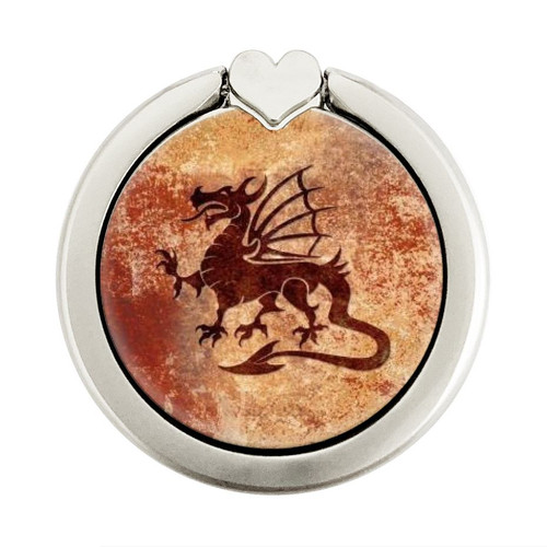 S2485 Dragon Metal Texture Graphic Printed Graphic Ring Holder and Pop Up Grip