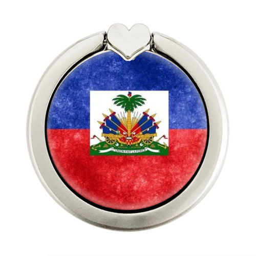 S3022 Haiti Flag Graphic Ring Holder and Pop Up Grip