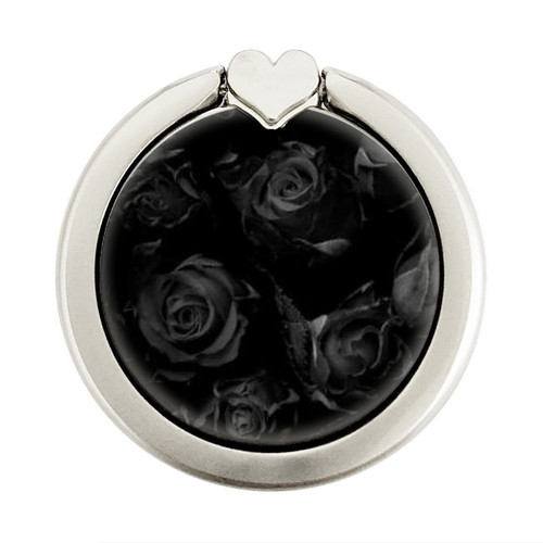 S3153 Black Roses Graphic Ring Holder and Pop Up Grip