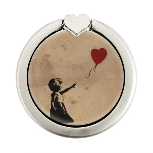 S3170 Girl Heart Out of Reach Graphic Ring Holder and Pop Up Grip