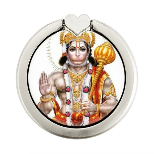 S3186 Lord Hanuman Chalisa Hindi Hindu Graphic Ring Holder and Pop Up Grip