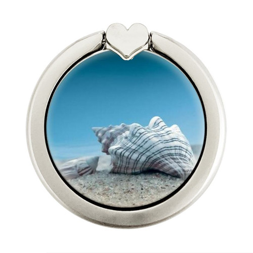 S3213 Sea Shells Under the Sea Graphic Ring Holder and Pop Up Grip