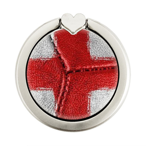 S3316 England Flag Vintage Football Graphic Graphic Ring Holder and Pop Up Grip