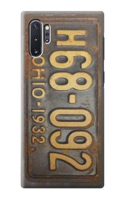 S3228 Vintage Car License Plate Case For Samsung Galaxy Note 10 Plus