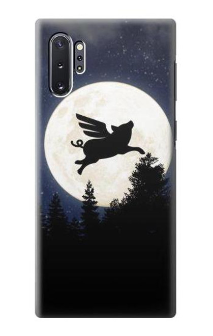 S3289 Flying Pig Full Moon Night Case For Samsung Galaxy Note 10 Plus