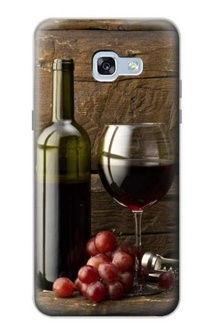 S1316 Grapes Bottle and Glass of Red Wine Case For Samsung Galaxy A5 (2017)