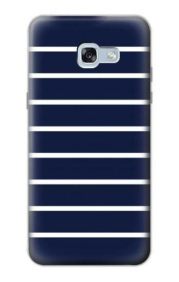 S2767 Navy White Striped Case For Samsung Galaxy A5 (2017)