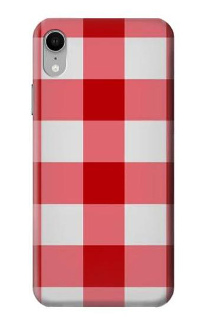 S3535 Red Gingham Case For iPhone XR