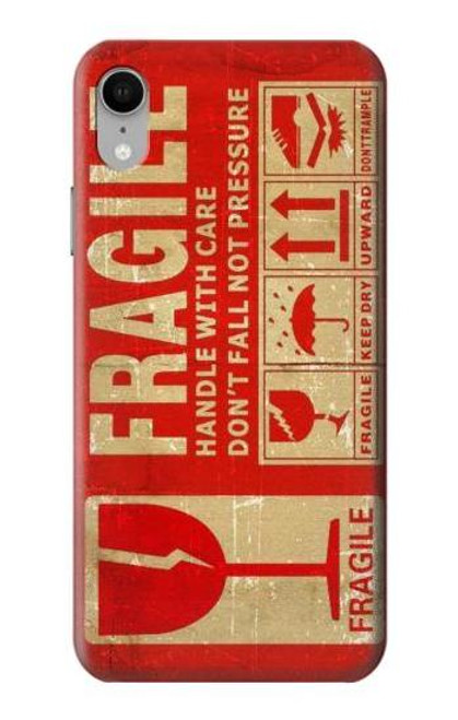 S3552 Vintage Fragile Label Art Case For iPhone XR
