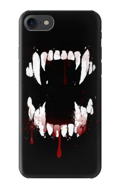 S3527 Vampire Teeth Bloodstain Case For iPhone 7, iPhone 8