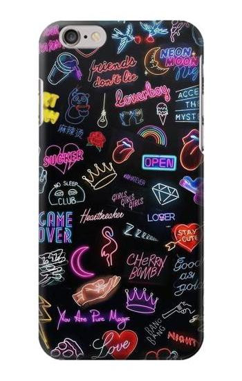 S3433 Vintage Neon Graphic Case For iPhone 6 6S