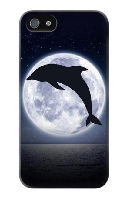 S3510 Dolphin Moon Night Case For iPhone 5 5S SE
